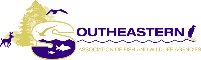 The logo of the Southeastern Association of Fish and Wildlife Agencies (SEAFWA) showing trees, a deer, fish, and birds.