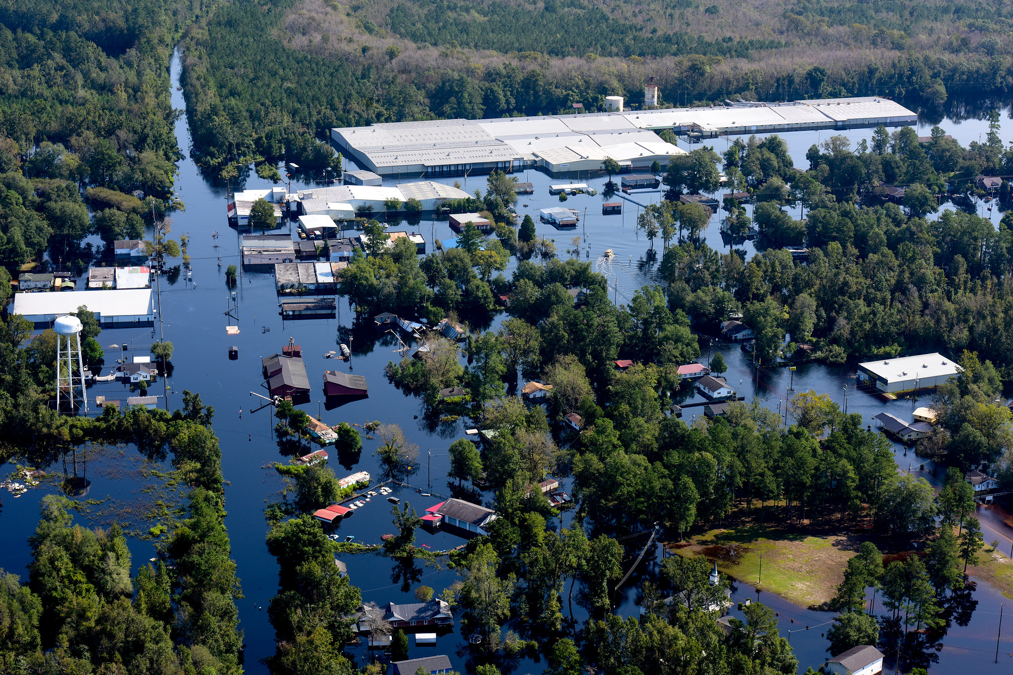 Aerial photos of flooding caused by Hurricane Florence.