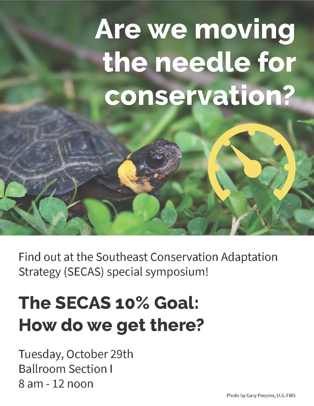 Flyer for SECAS symposium at 2019 SEAFWA annual meeting.