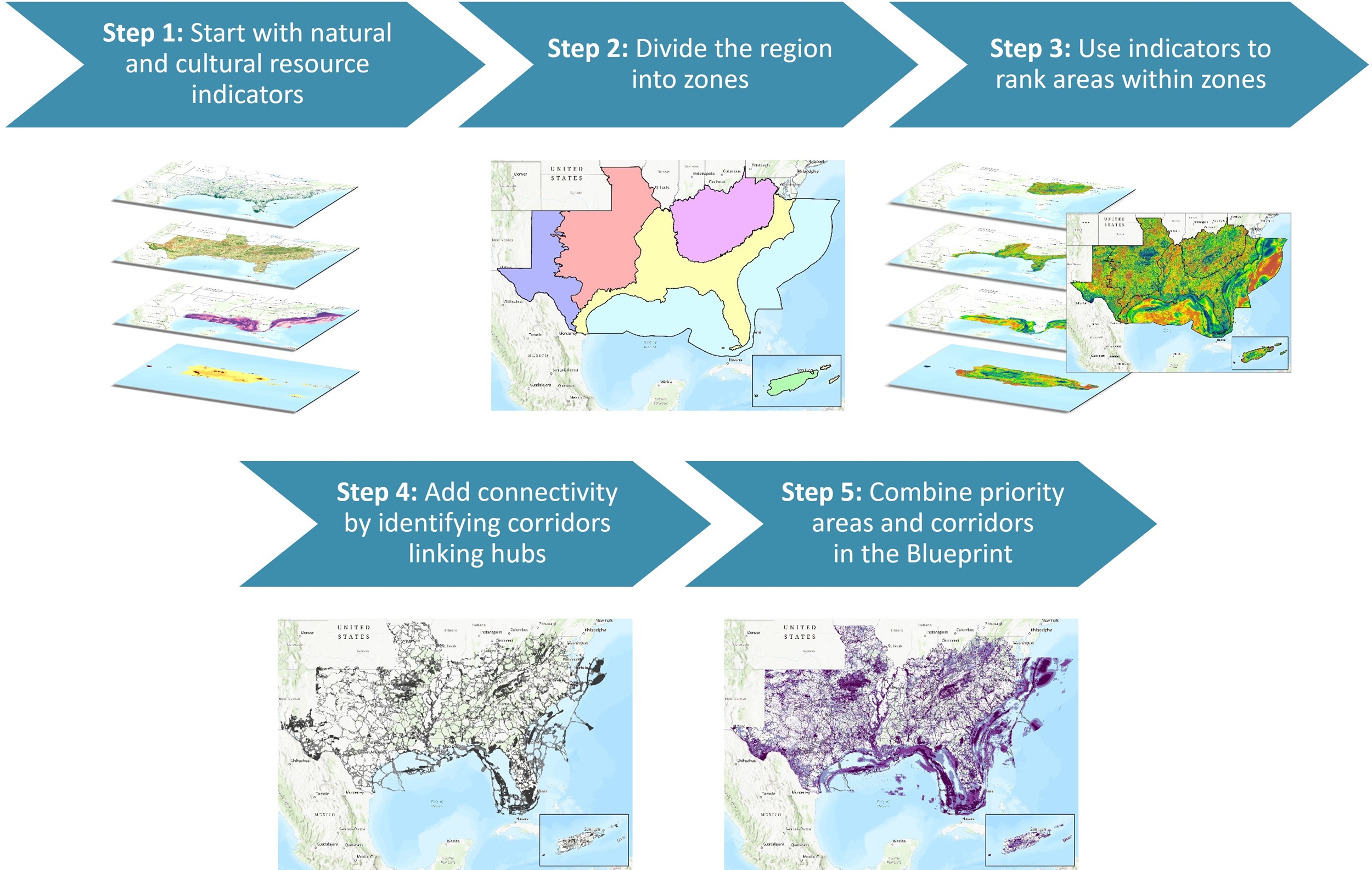 Flow chart illustrating the process of creating Blueprint 2025. Each step is described in the text below.