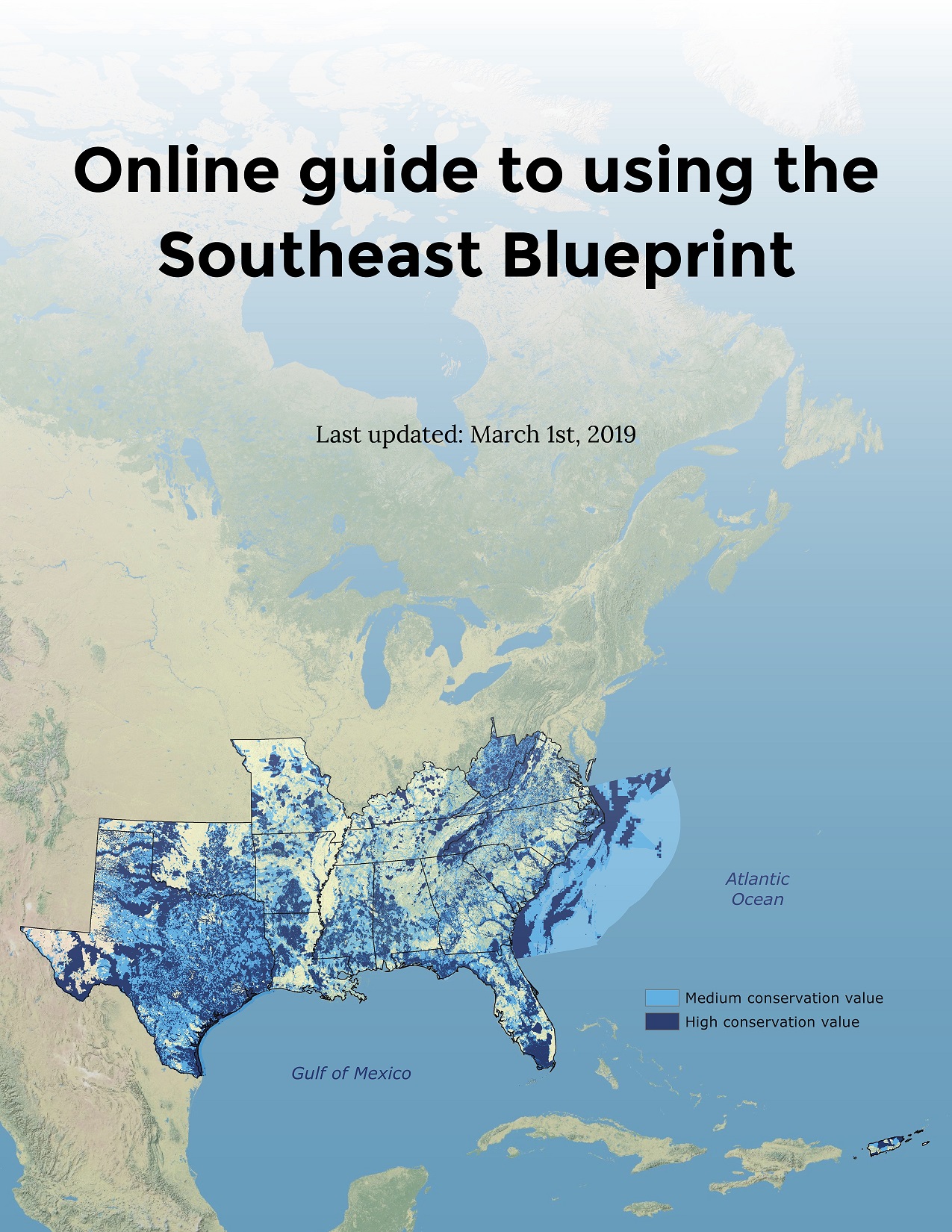 Cover of Online Guide to Using the Southeast Blueprint.